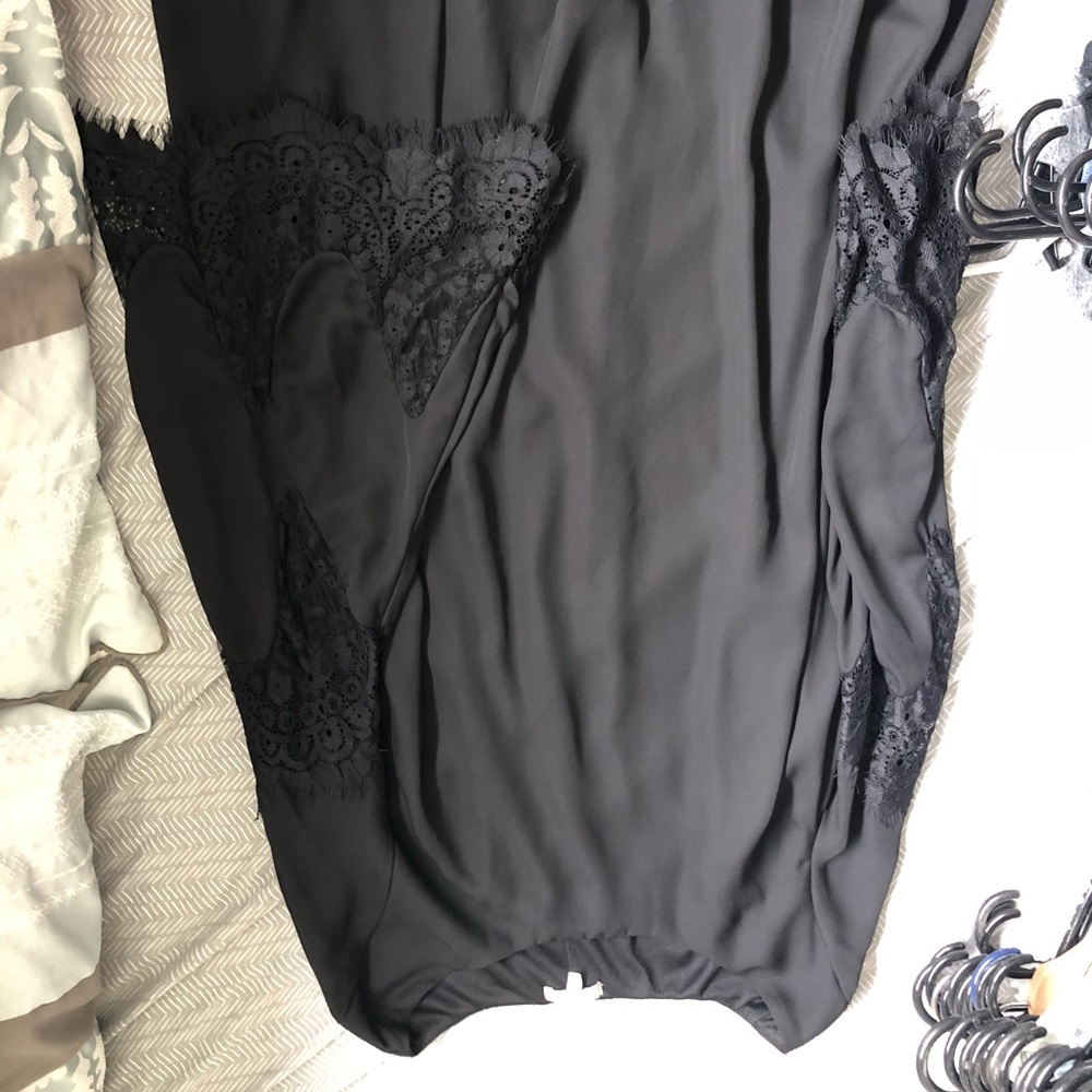 Black long sleeve lace dress